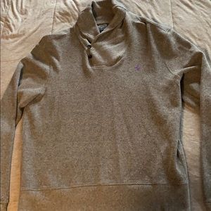 Polo Ralph Lauren Grey Turtle Neck Button Sweater